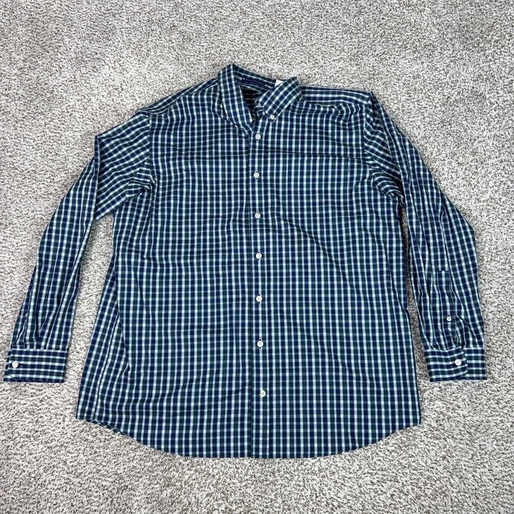 Duluth Trading Co Shirt Mens XLT Plaid Long Sleeve Magna Ready Button Relaxed